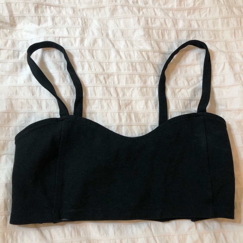 Brandy Melville Black Strappy Bralette